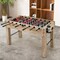 Natural MDF Full Size Foosball Table with Metal Rods, Cup Holders and Adjustable Legs